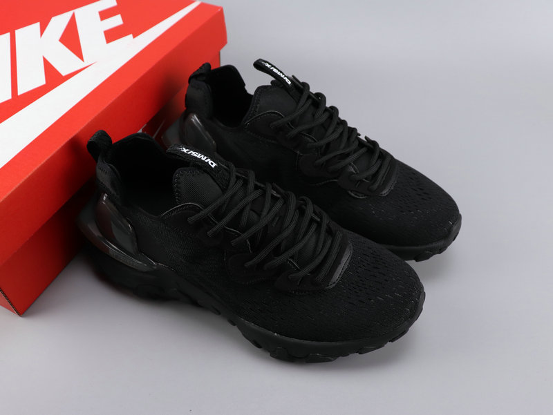 Nike React VISION All Black Shoes - Click Image to Close